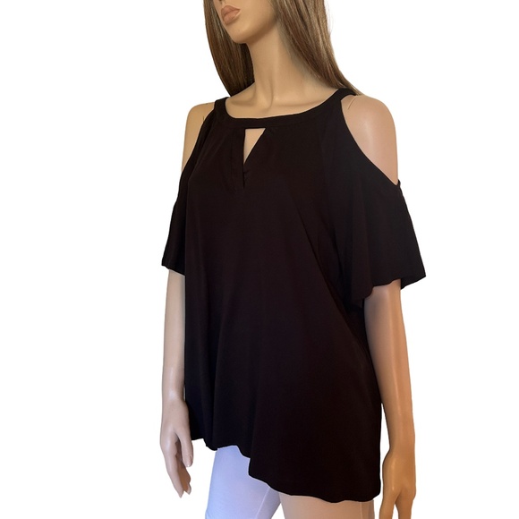 Michael Kors Cold Shoulder Top Blouse Tank Tunic Cut Out - Picture 8 of 11